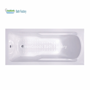 Emergency Water Storage Quartz Bathtubs with Armrest and Headrest