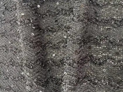Tricot Knit Sequin Fabric