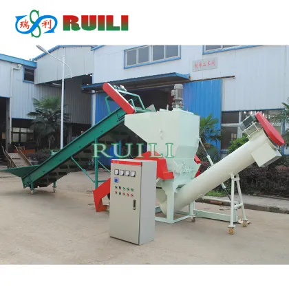 PET bottle crusher PET bottle washing drying recycling line