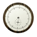 Quadrante di orologio misto in pietra e legno