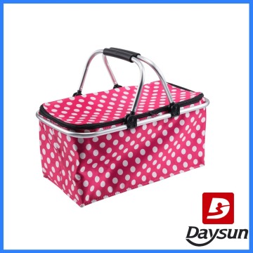 wholesale foldable insulated cooler picnic basket for camping