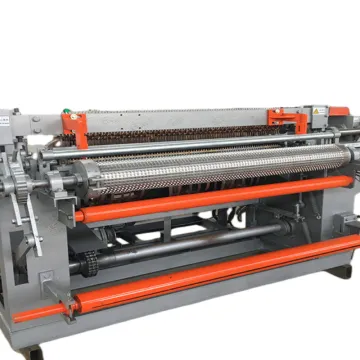 Fully Automatic China Galvanized Wire 6m Cyclonic Mesh Chain Link Fence Making Machine for Iron Mesh Production