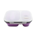 Food Grade Silicone Collapsible Lunch Box For Picnic