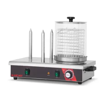 CE OEM Commercial Three Spikes Hot Dog Steamer Bun Warmer