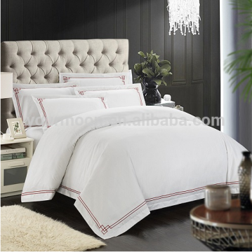 Wholesale custom pure cotton embroidery duvet cover set bedding set
