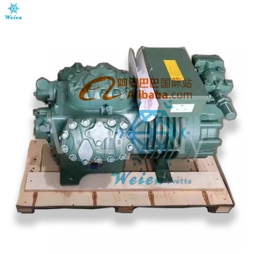 Condensing Unit with 50HP Semi-Hermetic Compressor: Bizer Reciprocating Piston Model 6F-50.2 and 6FE-50 for Freezer Systems