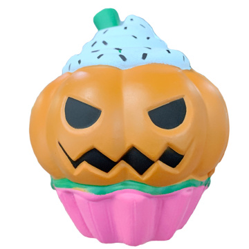 Jumbo Halloween Ice Cream Pumpkin Squeeze Cute Squishy Slow Rising Soft Straps Scented Joke Stress Relief for Kid Fun Xmas Toy