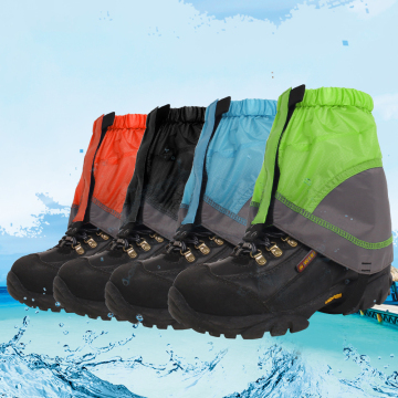 Outdoor Mountaineering Snow Jacket and Silicone Nylon Hiking Leg Protectors: Sandproof, Waterproof, and Tearproof Protection