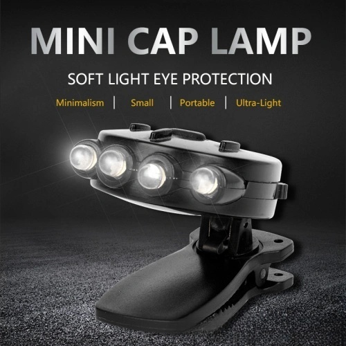 4LED Hat Clip Lamp Super Bright Cap Light