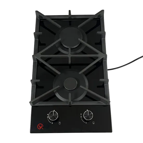 King 2 Burner Glass Top Panel Stove Hob with Gas Kitchen Cosina Delicate Appearance
