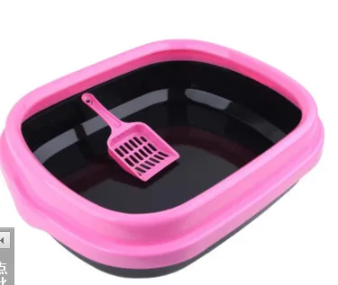 Chinese cheap plastic cat litter box,high quaility toilet for cat,easy clean