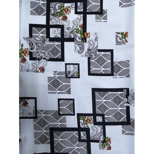 Geometrisk Joint Rayon Twill 3024S Tryckväv