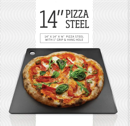 professional cooking pizza rectangle metal baking sheet barbecue Baking Stone for Pizza and Bread Carbon Steel pizza steel