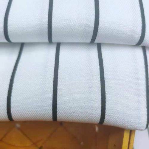 Warm Outdoor Slim Striped Twill Rayon Fabric