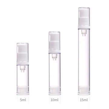 5ml 10ml 15ml mini clear press eye cream airless travel pump bottle