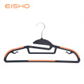 Non-Slip Plastic Hangers With Orange Rubber Pieces