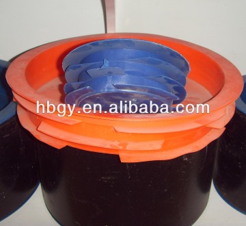 Steel tube round plastic inserts