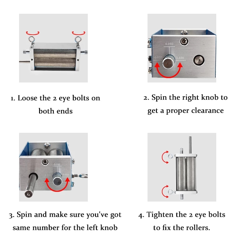 Stainless 2-roller Barley Malt Mill Grain Grinder Crusher With Stainless Base For Homebrew Wholesale & Dropshipping Beer Tools