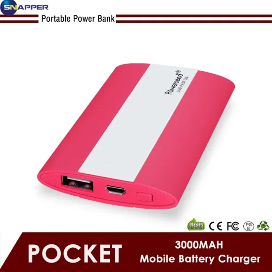 China 2017 new products ultra thin 3000mah oem poratable power bank batteries charger for cell phones