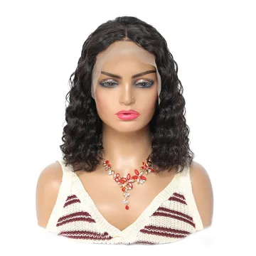 Pre Plucked 13x4 Brazilian Deep Wave curly Lace Front Wig with Baby Hair Natural Hairline 150% Lace Wigs for Black Women