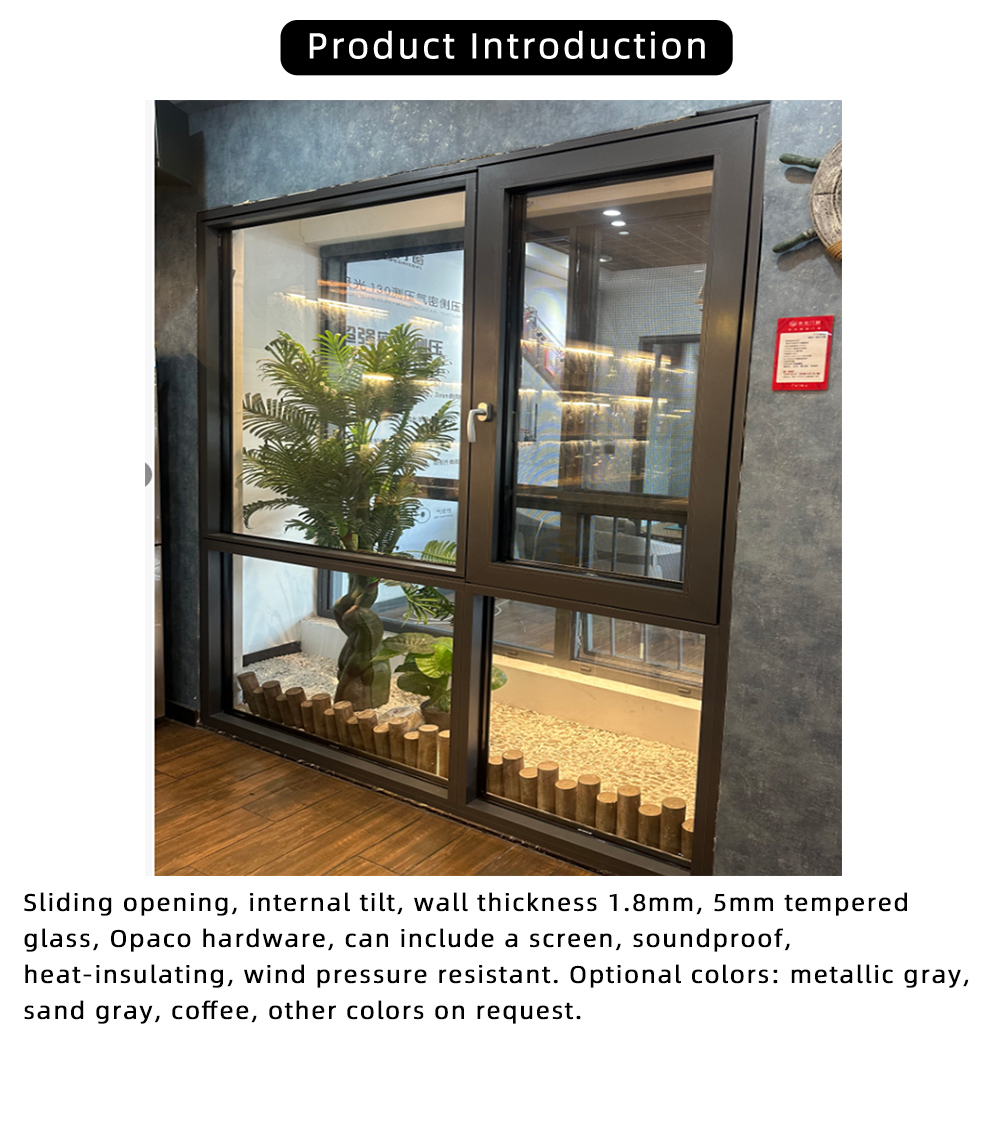 System Window 100 Drift Window Double Inward Opening