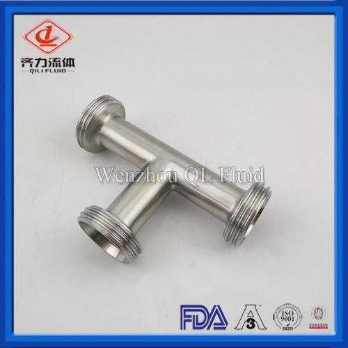 Stainless Steel Sanitary Fittings Equal Tee Thread End