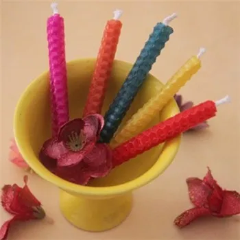 colorful beeswax Candles handmade 100% natural beeswax