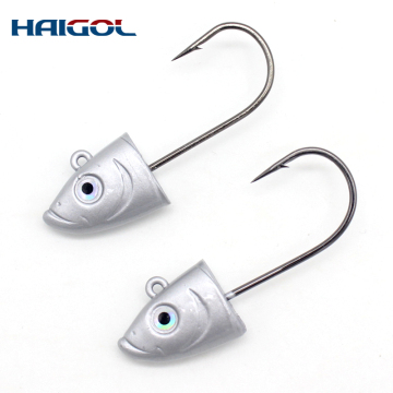 Zinc Jig Head for Soft Bait - New Rule Fishing Gear with Weighted Rig and Swimbaits