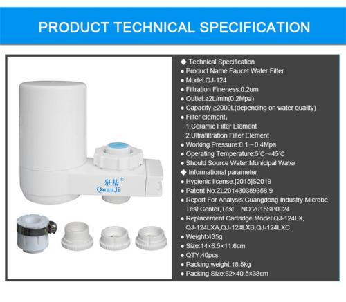 High density ceramic filter tap water purifier Wholesale