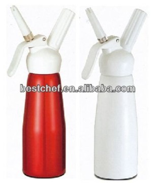 aluninum Cream whipper with plastic head