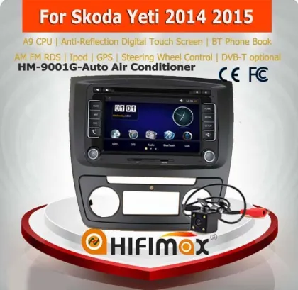 Hifimax skoda yeti gps dvd/skoda yeti car player with gps navigation system/car audio player for skoda yeti 2014 2015