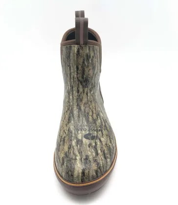 Mens Deck Boots Muck Mossy Oak Camouflage Rain Boots 100% Waterproof Natural Rubber Boots