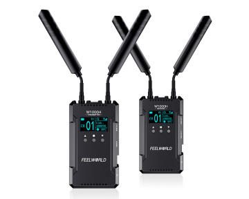FEELWORLD Dual HDMI Full Duplex Intercom W1000H: 1000FT Wireless Video Transmission for Live Streaming