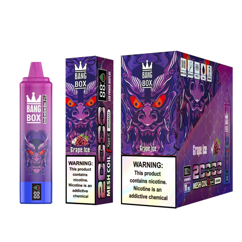 Bang Box 20000 Puffs LED exibe vape europa descartável