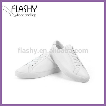 Wholesale women white sneakers lace up casual shoes lady leisure