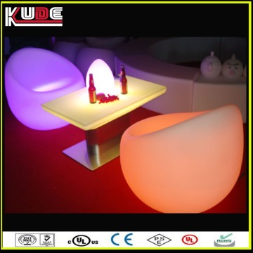 hot sale LED glow furniture bar chairs/ led illuminated furniture