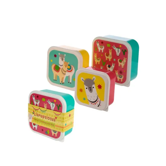 Mini Snack Pots: 3-Stacking Snack Boxes - Ideal Lunch Accessories