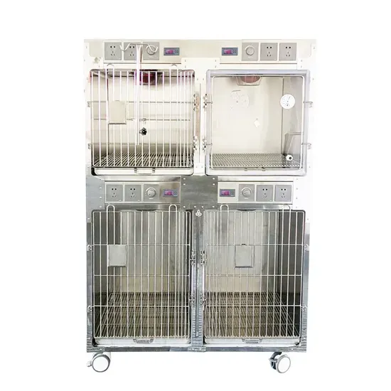 Durable Stainless Steel Vet Oxygen Cage for Animals