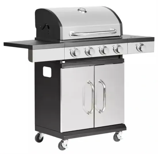 Factory Customizable Ignition BBQ Outdoor 4+1 Burner Stainless Steel Commercial Gas Barbecue Grill Stove