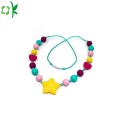 Mat Grade Colorful Silikon Halsband Pärlor Partihandel