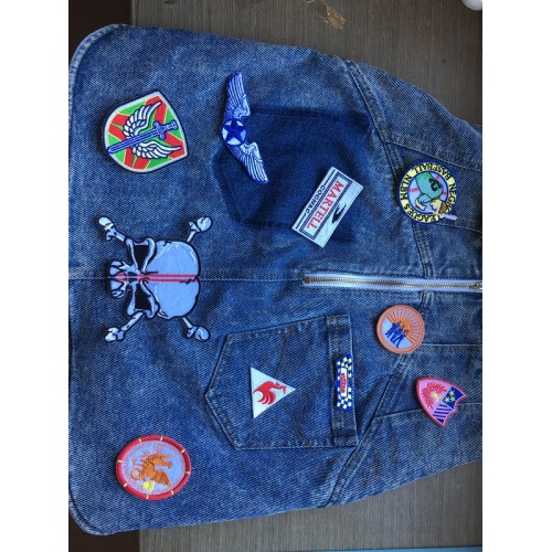 Appliques Flag Patches Vest Jaket bordir