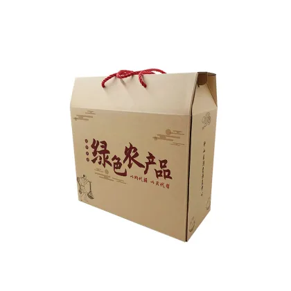 Kraft paper fruit packaging box