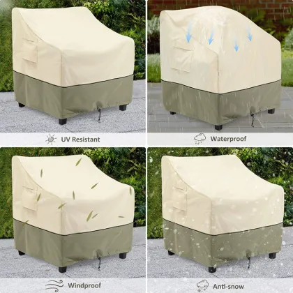 Waterproof Outdoor Courtyard Furniture Rain Covers for Garden Chairs