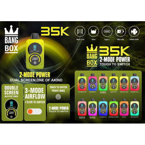 Bang Box 35000 пуфчета за еднократна употреба Vape France Wholesale