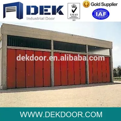 Hot Sale Red Outdoor Folding Door with Glass Windows