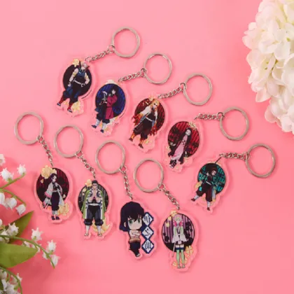 Custom Clear Acrylic Demon Slayer Keychains: Make Your Own Transparent Souvenir