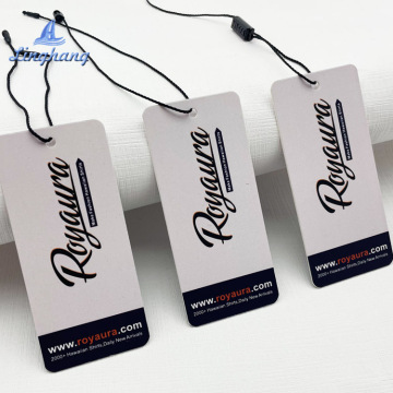 Factory Outlet: Custom Design Printing Name Logo Paper Garment Hangtags for Jeans & Clothing