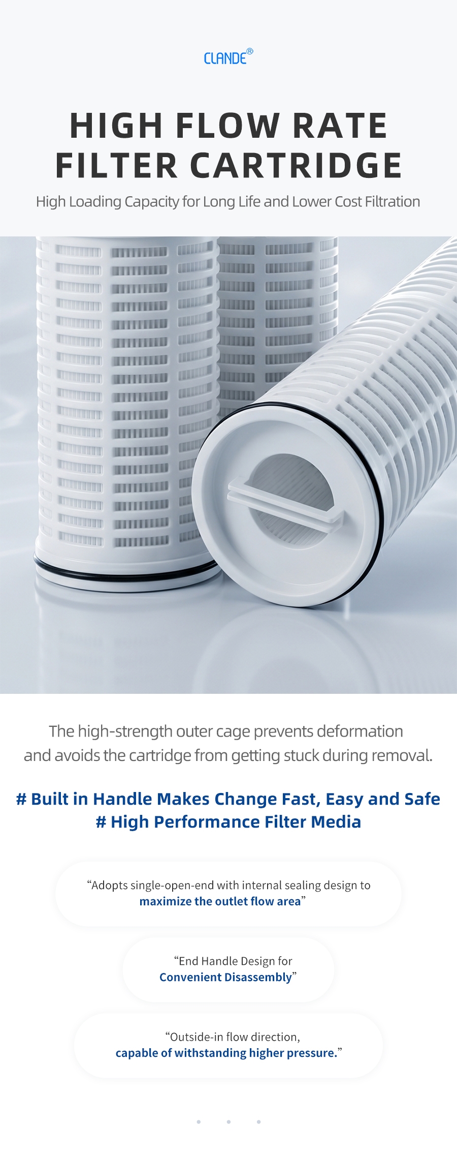 1.Replacement Pall high-flow filter element Details page