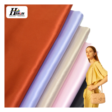 Polyester Spandex Woven Soft Satin Fabric for Lady Dresses