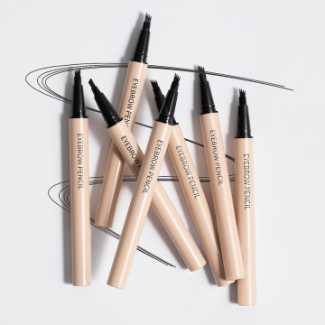 High Quality Micro-Fork Tip Applicator Waterproof Private Label Eyebrow Pencil - 4 Colors